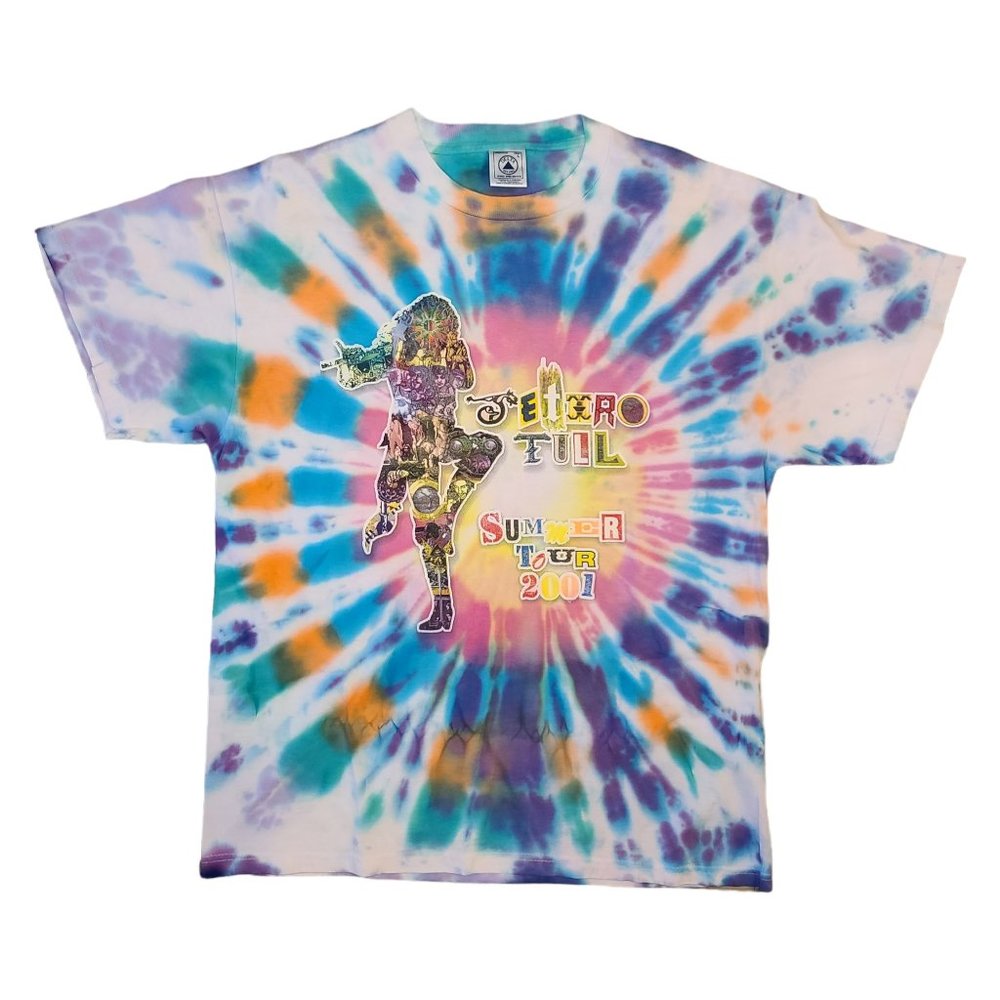 Vintage 2001 Jethro Tull Summer Tour Tie Dye Shirt